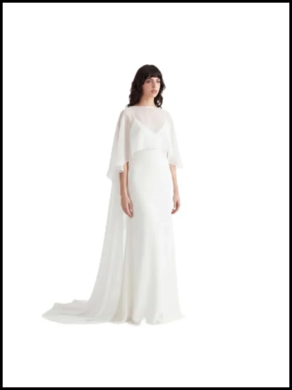 Chiffon Cape Bridal Wrap Shawl Shoulder Cover Up Wedding